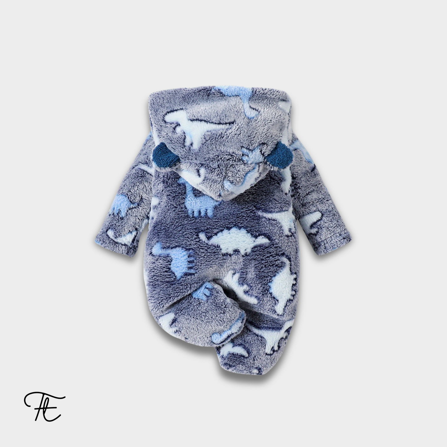 Baby Boy Animal Print Hooded Onesie | Soft & Cozy