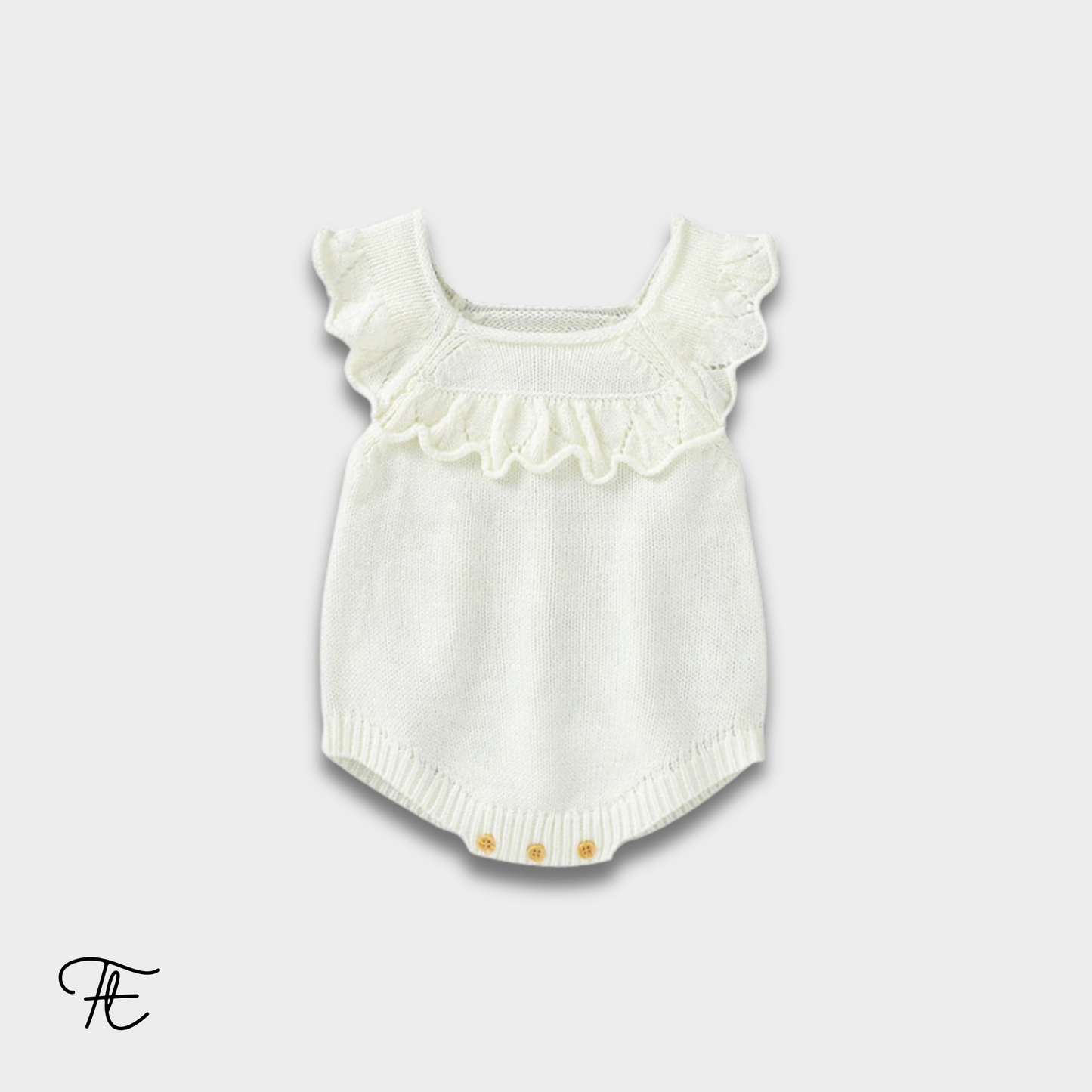 Baby Bodysuits Solid Knit Infant Girl