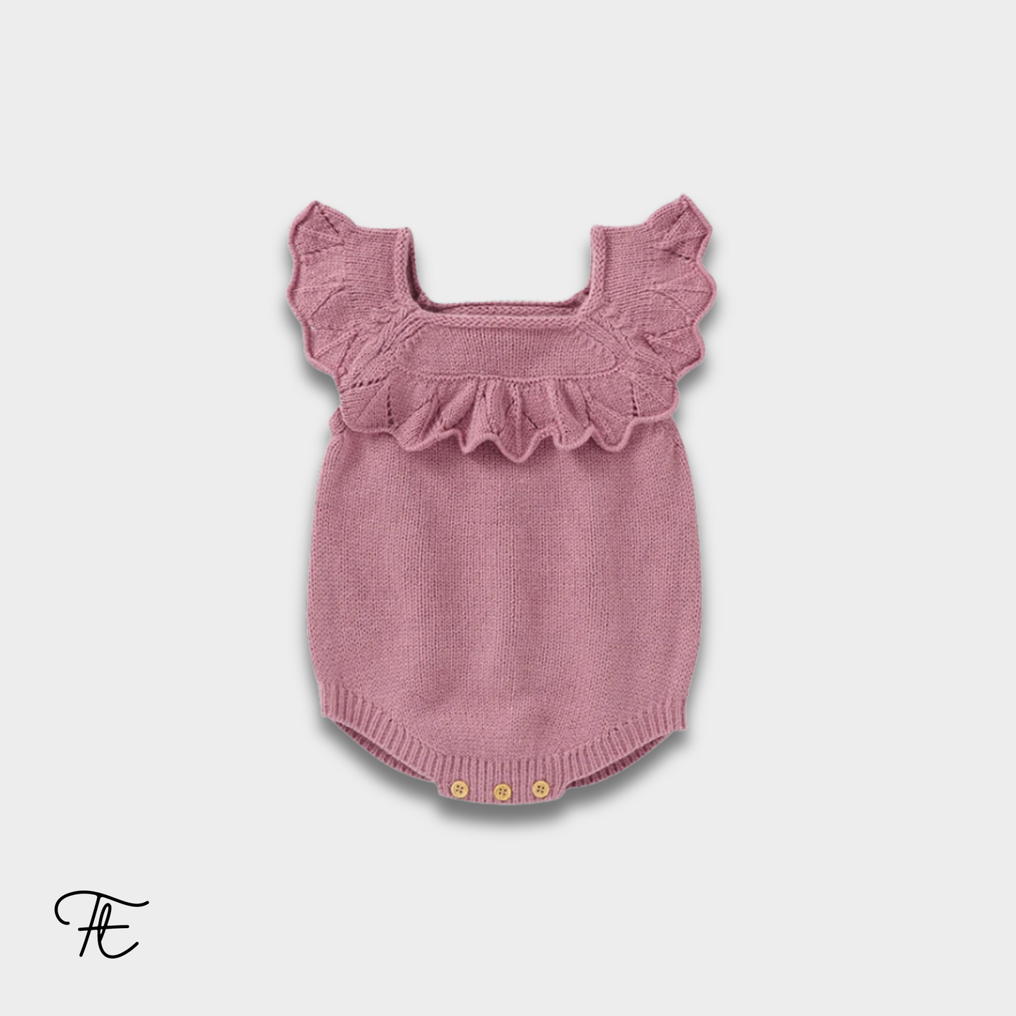 Baby Bodysuits Solid Knit Infant Girl