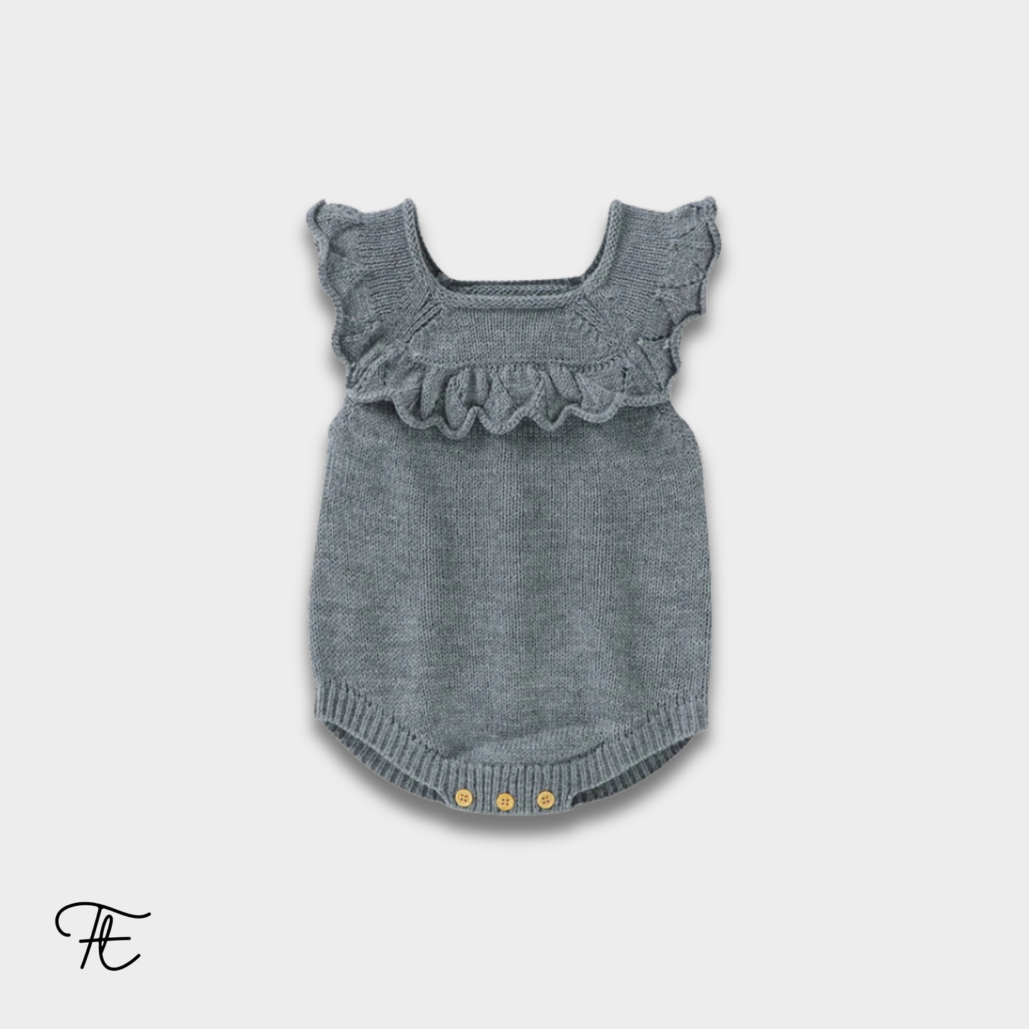 Baby Bodysuits Solid Knit Infant Girl