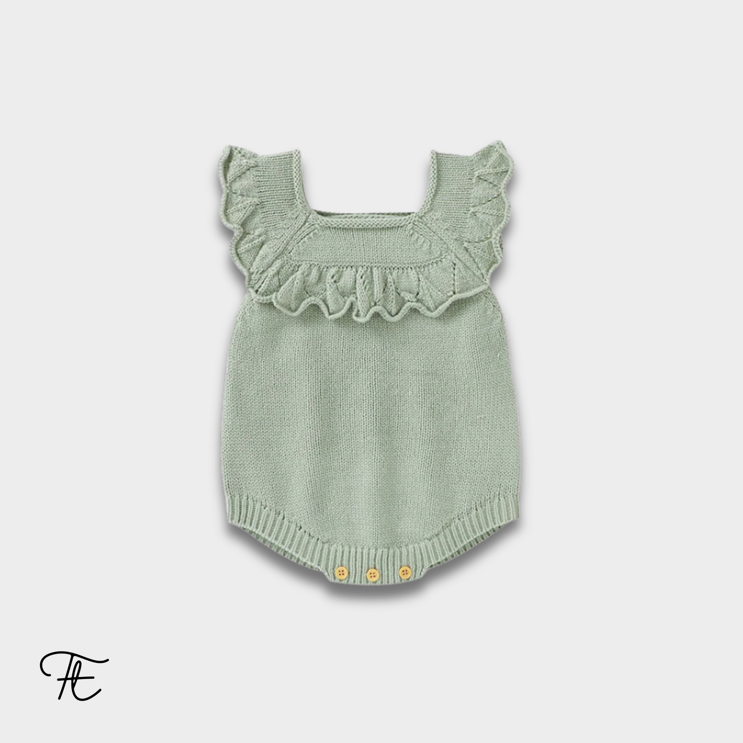 Baby Bodysuits Solid Knit Infant Girl