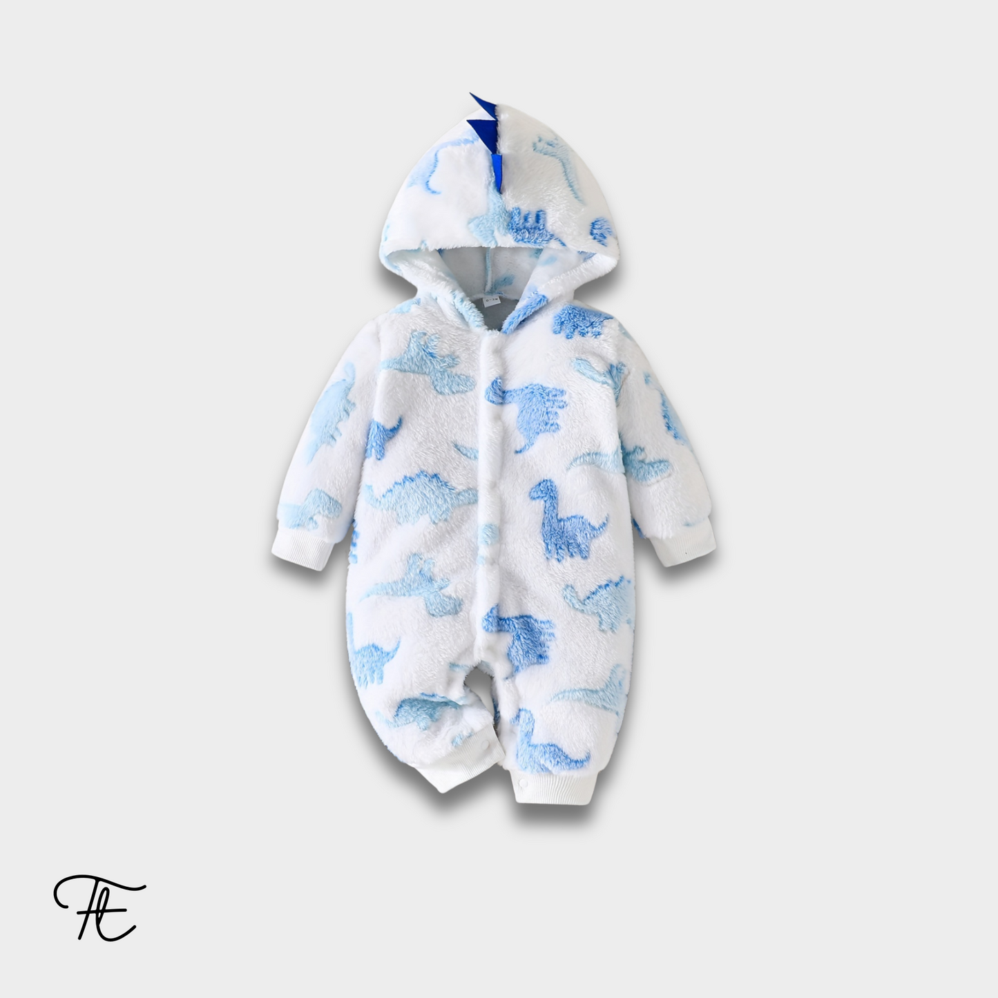 Baby Dinosaur Hooded Romper | Cozy & Playful