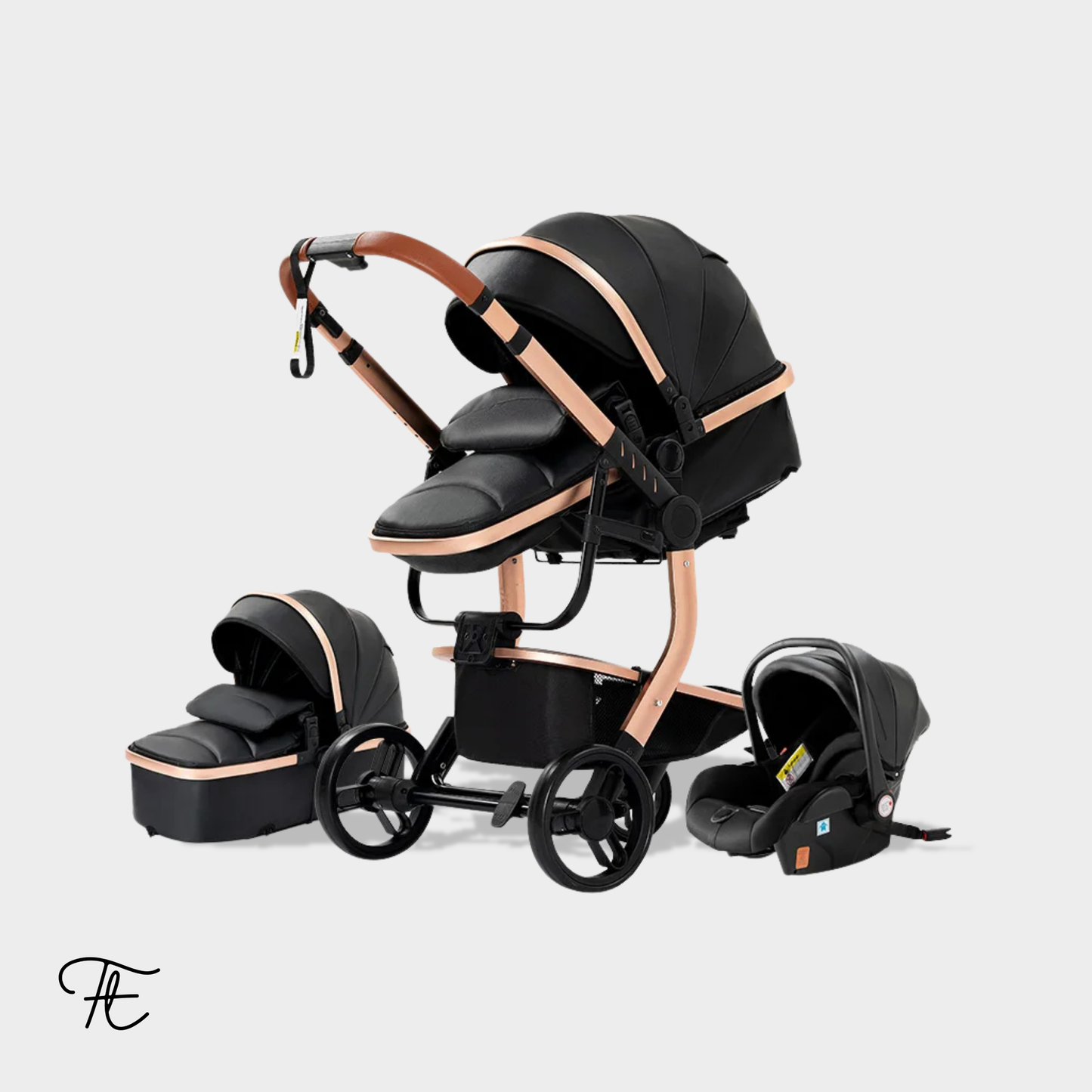 Luxury 3-in-1 Baby Stroller | Comfort & Style