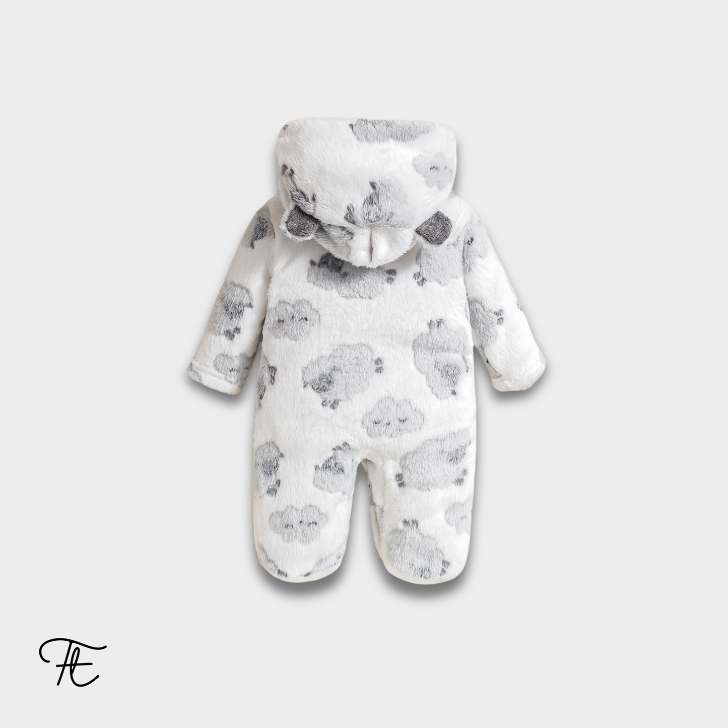 Baby Boy Animal Print Hooded Onesie | Soft & Cozy