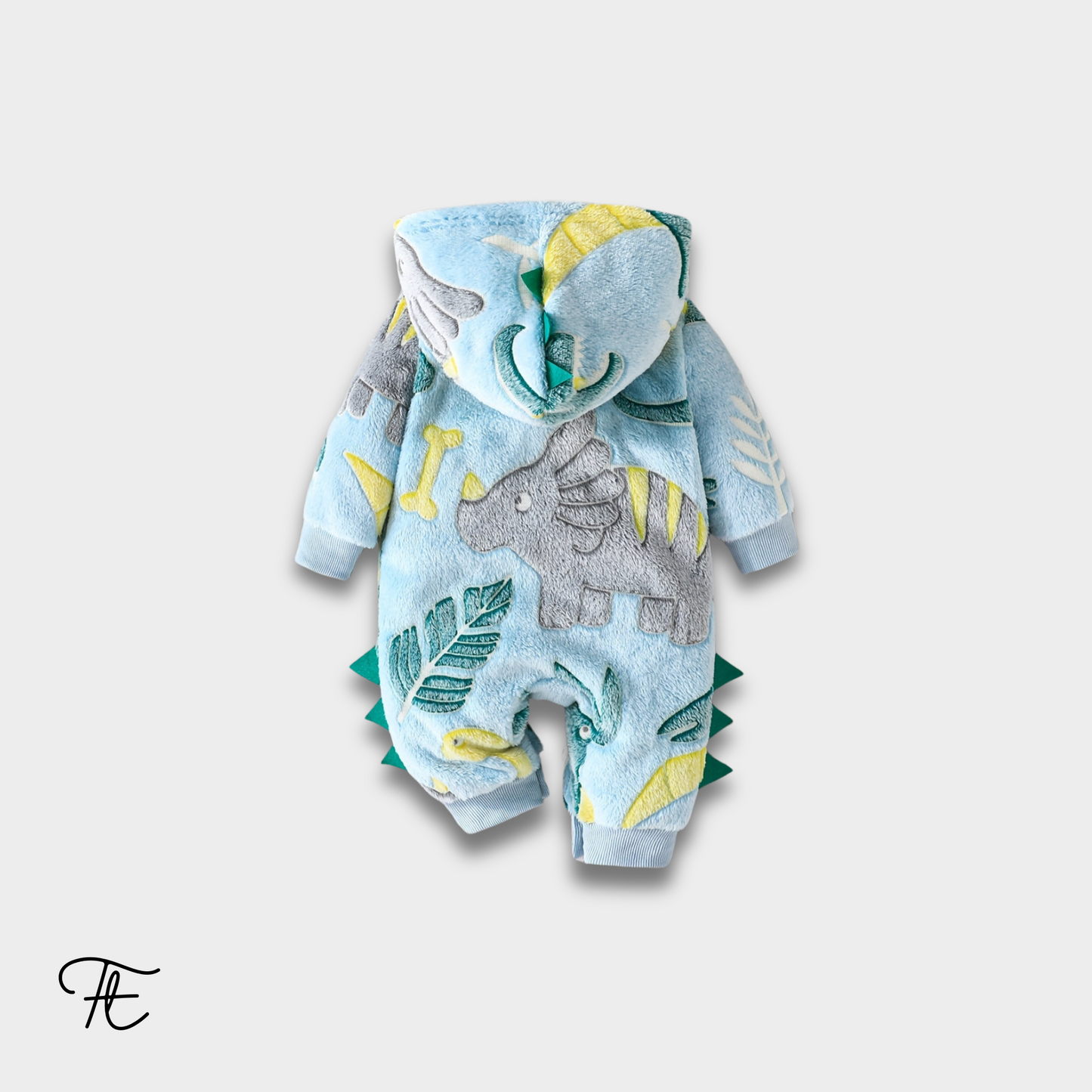 Baby Dinosaur Hooded Romper | Cozy & Playful