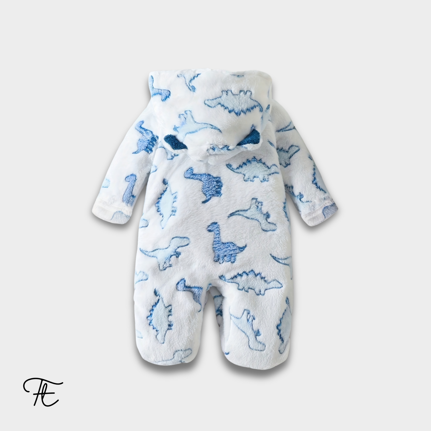 Baby Boy Animal Print Hooded Onesie | Soft & Cozy